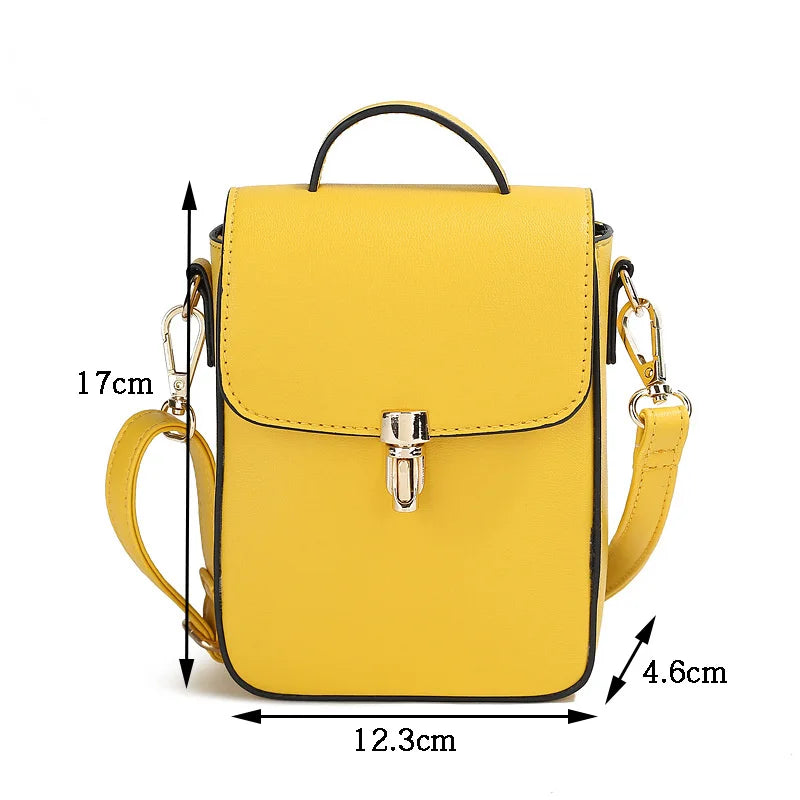 Mini Crossbody Shoulder Bag Ladies Purse Clutch PU Leather Handbag