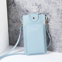 Mini Crossbody Shoulder Bags Women Touchable Cell Phone Pocket Card Purse