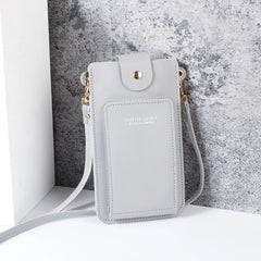 Mini Crossbody Shoulder Bags Women Touchable Cell Phone Pocket Card Purse
