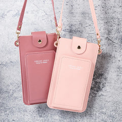Mini Crossbody Shoulder Bags Women Touchable Cell Phone Pocket Card Purse