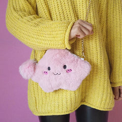 Cartoon Crossbody Bag Plush Toy Shoulder Bag for Women