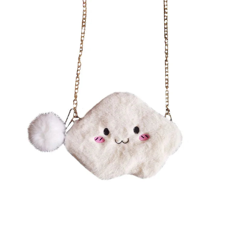 Cartoon Crossbody Bag Plush Toy Shoulder Bag for Women