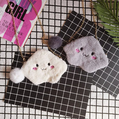 Cartoon Crossbody Bag Plush Toy Shoulder Bag for Women