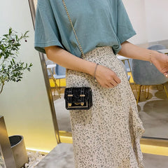 Mini Crossbody Bag Lingge Shoulder Bag Spring Summer Version