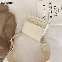 Mini Flip Square bag PU Leather Women's Handbag
