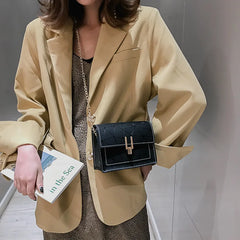 Geometric Clutch Chain Crossbody Bags Women Shoulder Messenger Small Square Bags