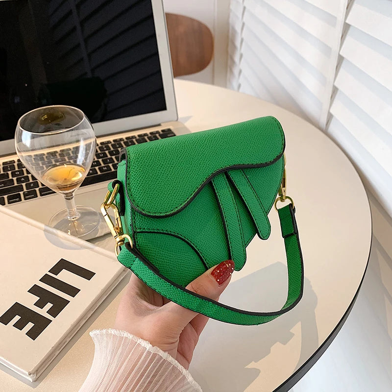 Mini Handbags Women Saddle Bag High Shoulder Bag Messenger Bags