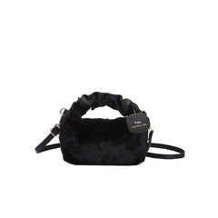 Mini Handbags for Women Winter Tote Ladies Crossbody Bag Solid High-capacity