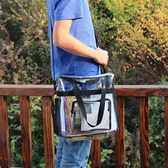 Transparent Backpack Travel Shoulder Bag Clear Purse Handbag