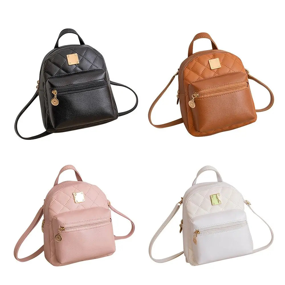 Large Capacity Waterproof PU Leather Backpack