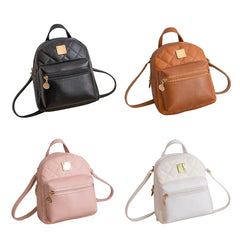 Large Capacity Waterproof PU Leather Backpack