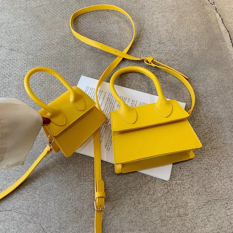 Mini Leather Crossbody Bag Small Shoulder Messenger Tote