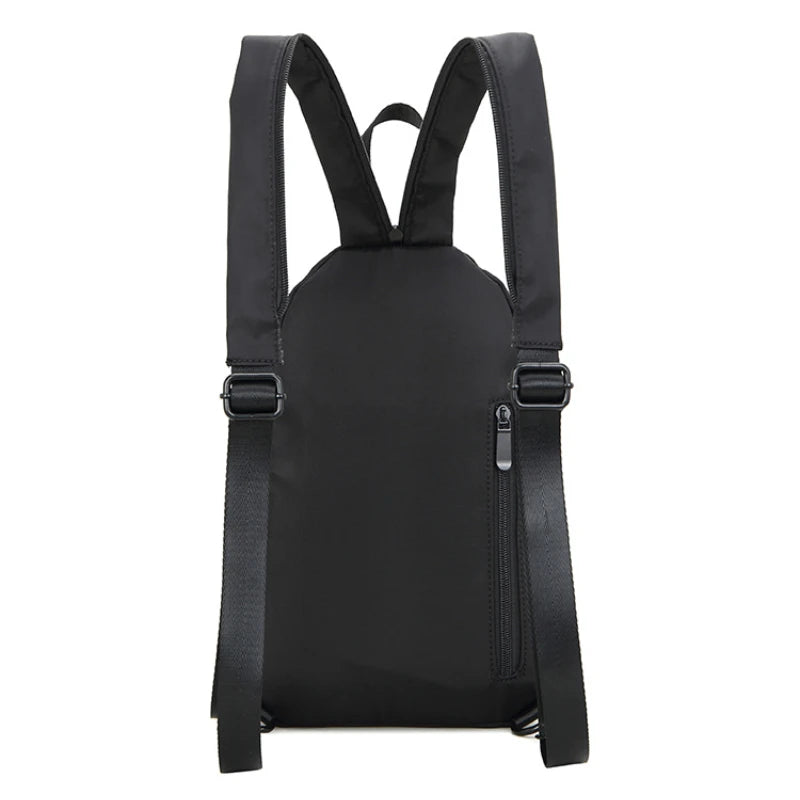 Waterproof Mini Men's Backpack Small Shoulder School Bag Canvas Travel Backpacks
