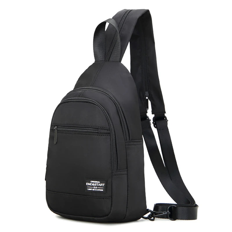 Waterproof Mini Men's Backpack Small Shoulder School Bag Canvas Travel Backpacks