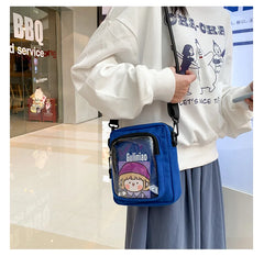 Mini Messenger Bag Women's PVC Transparent Ita Bag Ladies Shoulder Bag