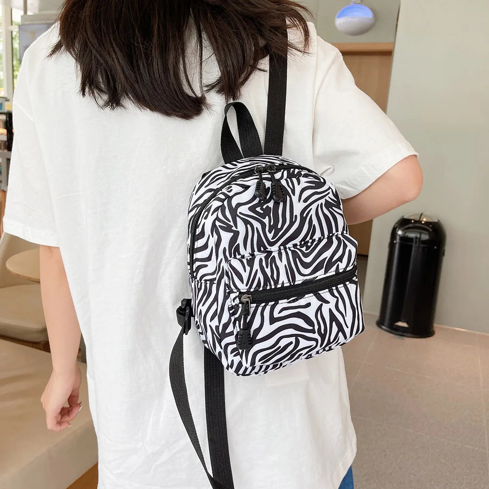 Mini Animal Pattern Women Backpack Preppy Style School Bags