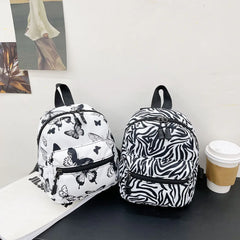 Mini Animal Pattern Women Backpack Preppy Style School Bags