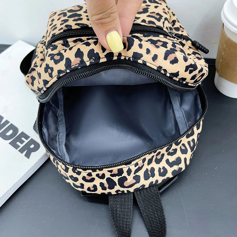 Mini Animal Pattern Women Backpack Preppy Style School Bags