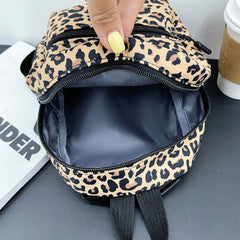 Mini Animal Pattern Women Backpack Preppy Style School Bags