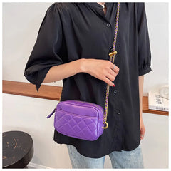 PU Leather Crossbody Bags for Women Small Shoulder Bag Chain Totes