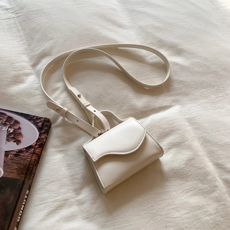 Mini PU Crossbody Lipstick Bag for Women Shoulder Handbag