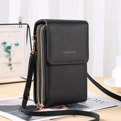 Mini PU Leather Phone Crossbody Bag for Women Touch Screen Purses