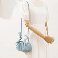 Mini Pleated Shoulder Bag Small Crossbody Bags With Short Handle