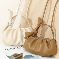 Mini Pleated Shoulder Bag Small Crossbody Bags With Short Handle