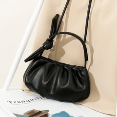 Mini Pleated Shoulder Bag Small Crossbody Bags With Short Handle