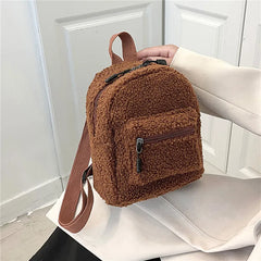 Mini Plush Backpack for Women Girls