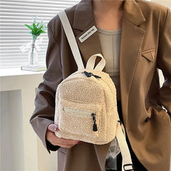 Mini Plush Backpack for Women Girls