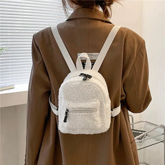 Mini Plush Backpack for Women Girls