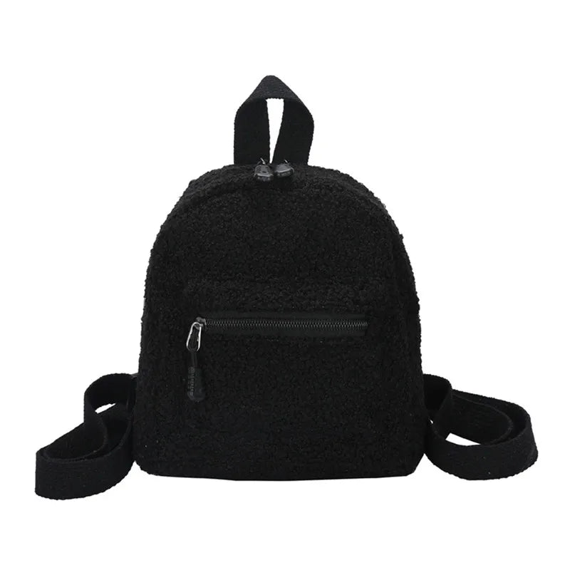 Mini Plush Backpack for Women Girls