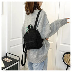 Mini Plush Backpack for Women and Girls
