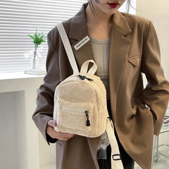 Mini Plush Backpack for Women and Girls