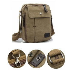 Mini Nylon Men's Crossbody Bag Retro Style Outdoor Travel Shoulder Bag