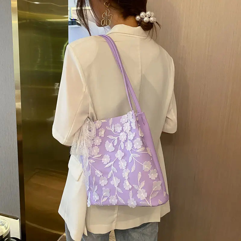 Mini Lace Flower Handbag Spring/Summer Purse Women's Phone Money Bag