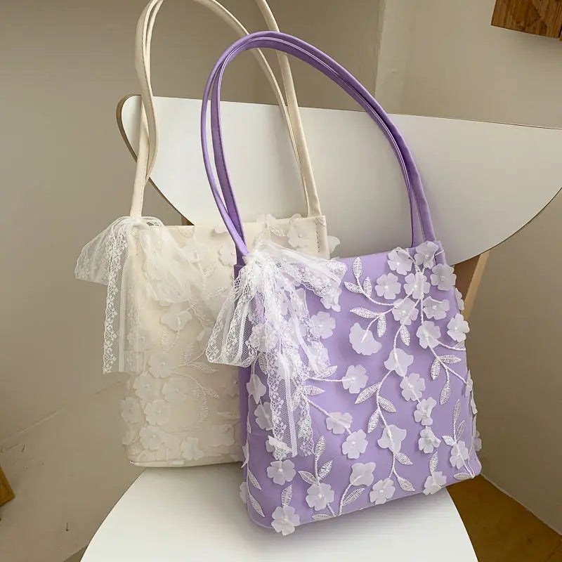 Mini Lace Flower Handbag Spring/Summer Purse Women's Phone Money Bag