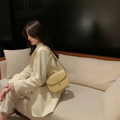 Mini PU Leather Shoulder Bag for Women Girls Retro Crossbody Handbags