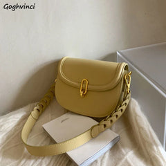 Mini PU Leather Shoulder Bag for Women Girls Retro Crossbody Handbags