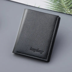 Mini Slim Wallet Male Partmon Casual Leather PU Portfel Purse