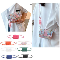 Small Messenger Bags Acrylic Chain Purse Handbag Belt Buckle