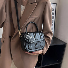 Small Rabbit Crossbody Bag Embossed Handbag Lady Girls Phone Purse Tote