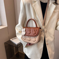 Small Rabbit Crossbody Bag Embossed Handbag Lady Girls Phone Purse Tote