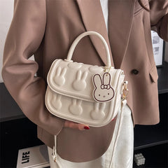Small Rabbit Crossbody Bag Embossed Handbag Lady Girls Phone Purse Tote