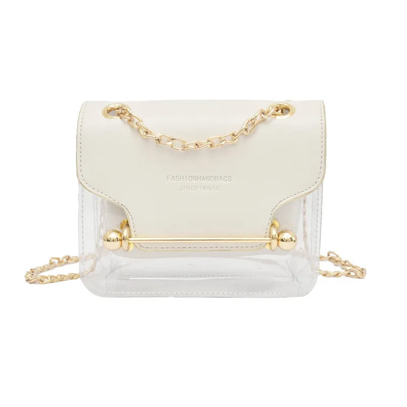 Mini Square Pack Women Chain Shoulder Bag Jelly Messenger Crossbody Bag