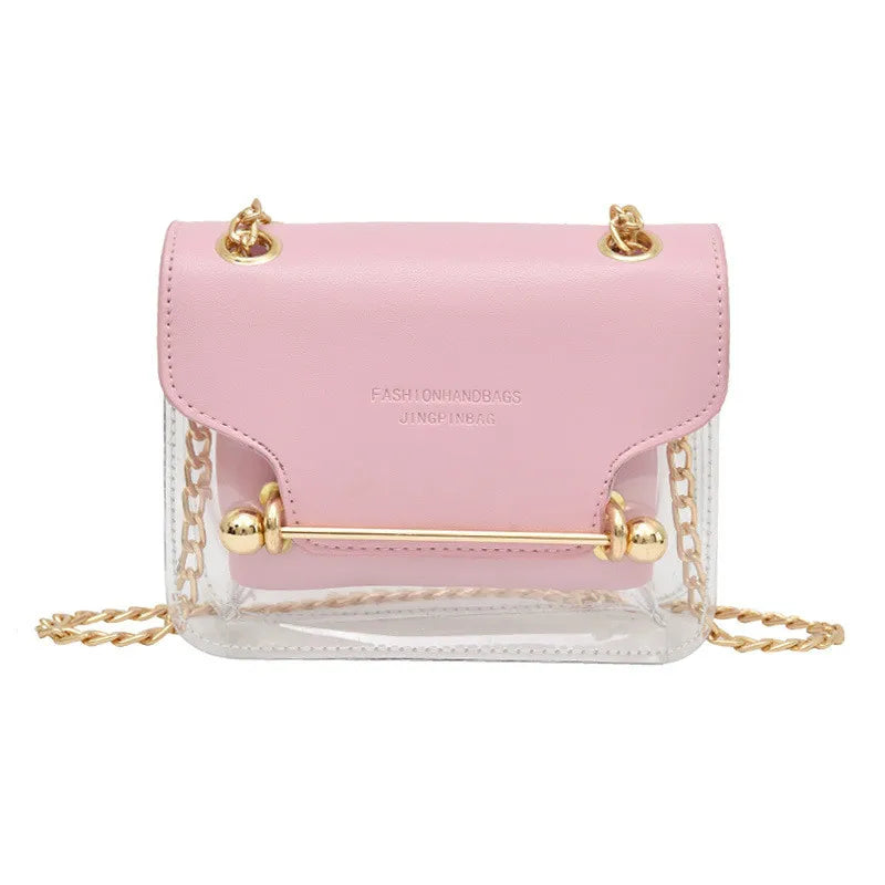 Mini Square Pack Women Chain Shoulder Bag Jelly Messenger Crossbody Bag