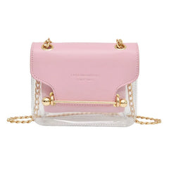 Mini Square Pack Women Chain Shoulder Bag Jelly Messenger Crossbody Bag