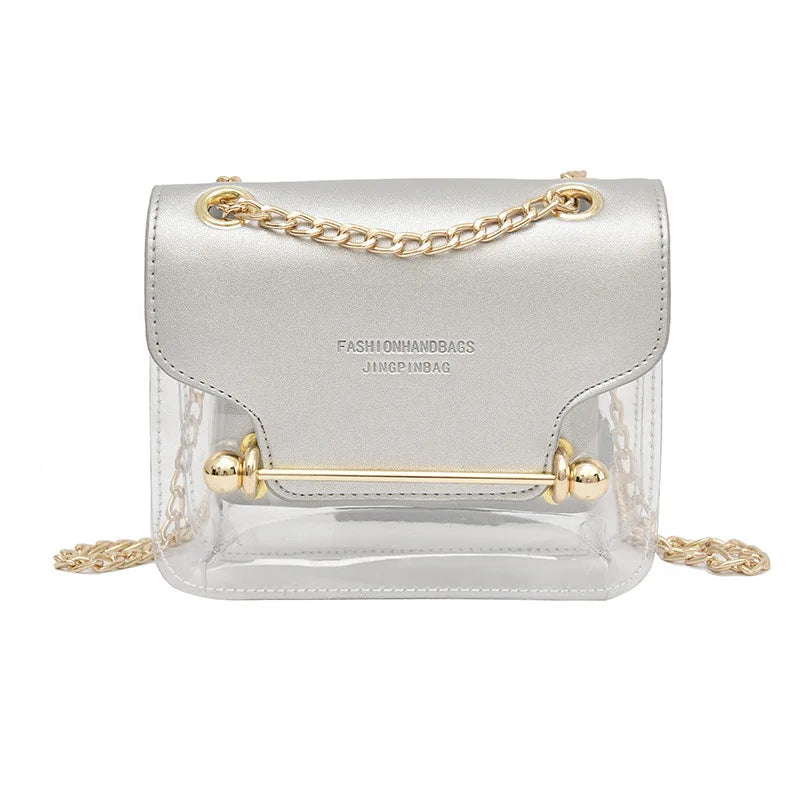 Mini Square Pack Women Chain Shoulder Bag Jelly Messenger Crossbody Bag