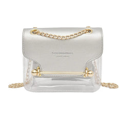 Mini Square Pack Women Chain Shoulder Bag Jelly Messenger Crossbody Bag